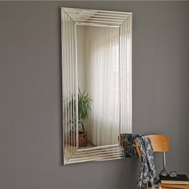 Hanah Home Espejo A305D Plateado de 60x100 cm